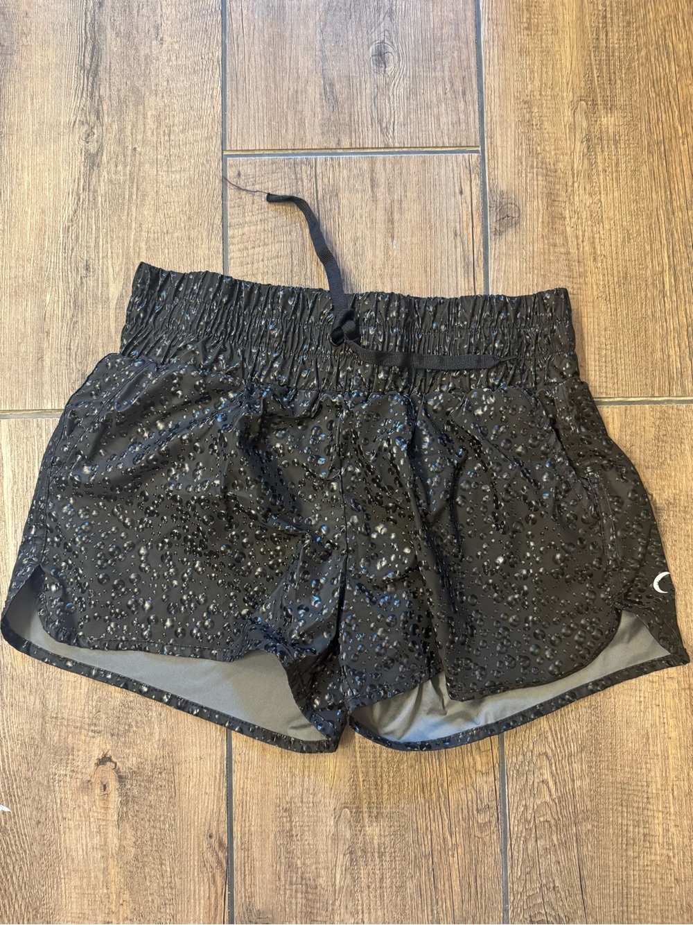 ZYIA Black Speckle Running Shorts